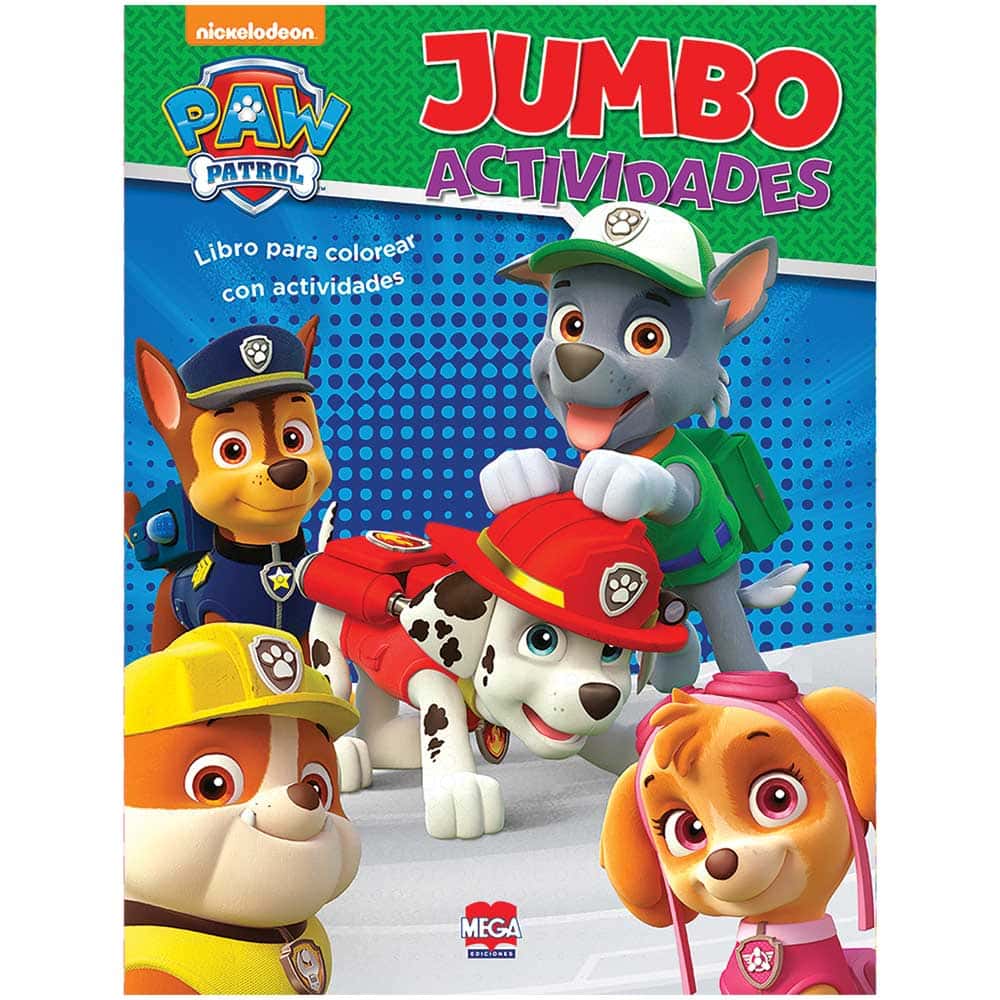Libro para Iluminar Jumbo Paw Patrol con 224 Páginas Larousse 5512