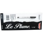Bolígrafo Punto Mediano Stick Negro Caja con 12 Piezas Le Plume