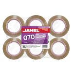 Cinta Adhesiva Canela para Empaque de .48 x 50 m Paquete con  6 Piezas Janel