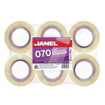 Cinta Adhesiva Transparente para Empaque de .48 x 150 m Paquete con 6 Piezas Janel