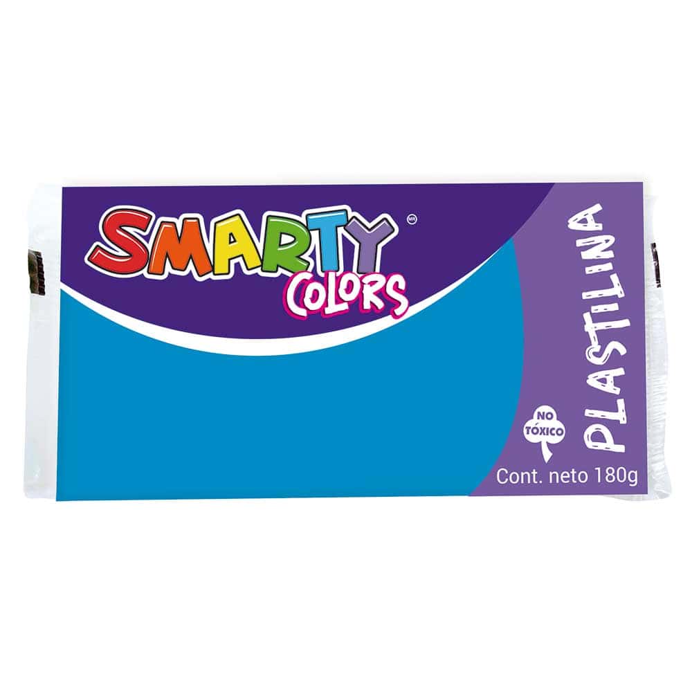 Plastilina Marqueta 180 g Azul Smarty