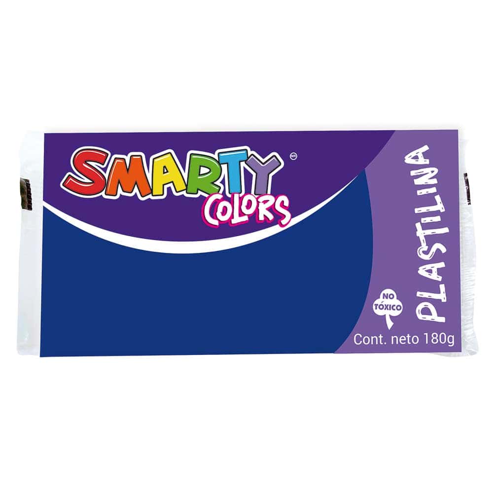 Plastilina Marqueta 180 g Azul Oscuro Smarty