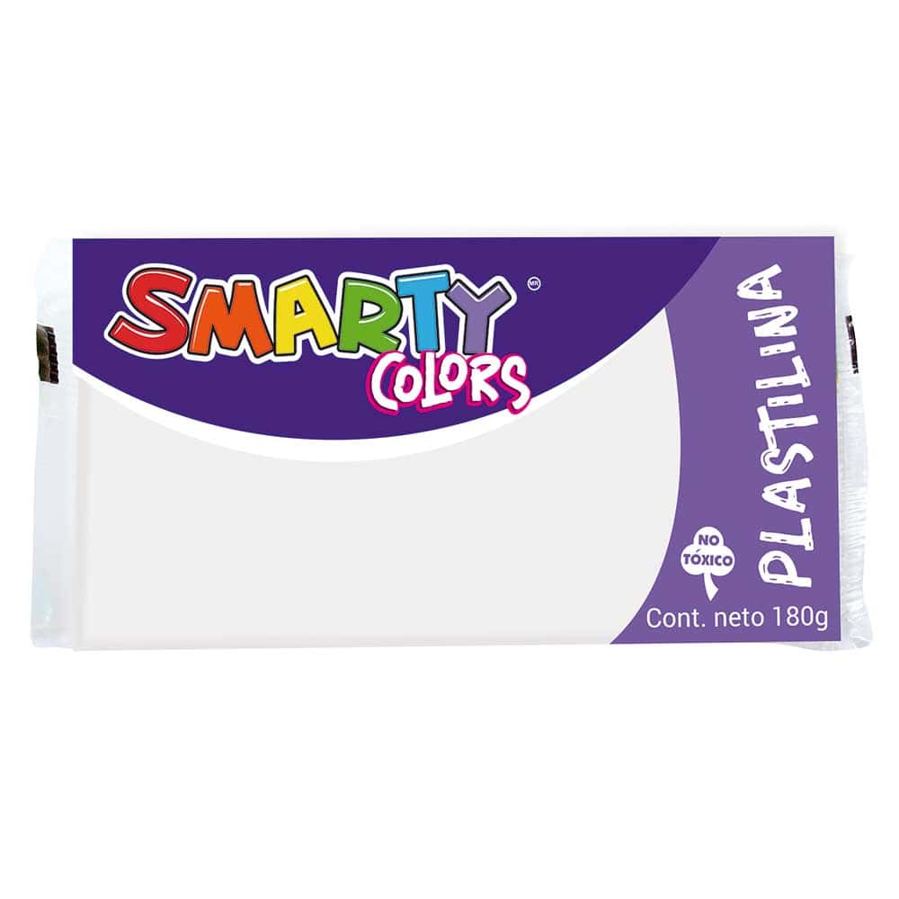 Plastilina Marqueta 180 g Blanco Smarty