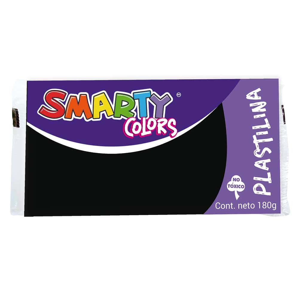 Plastilina Marqueta 180 g Negro Smarty