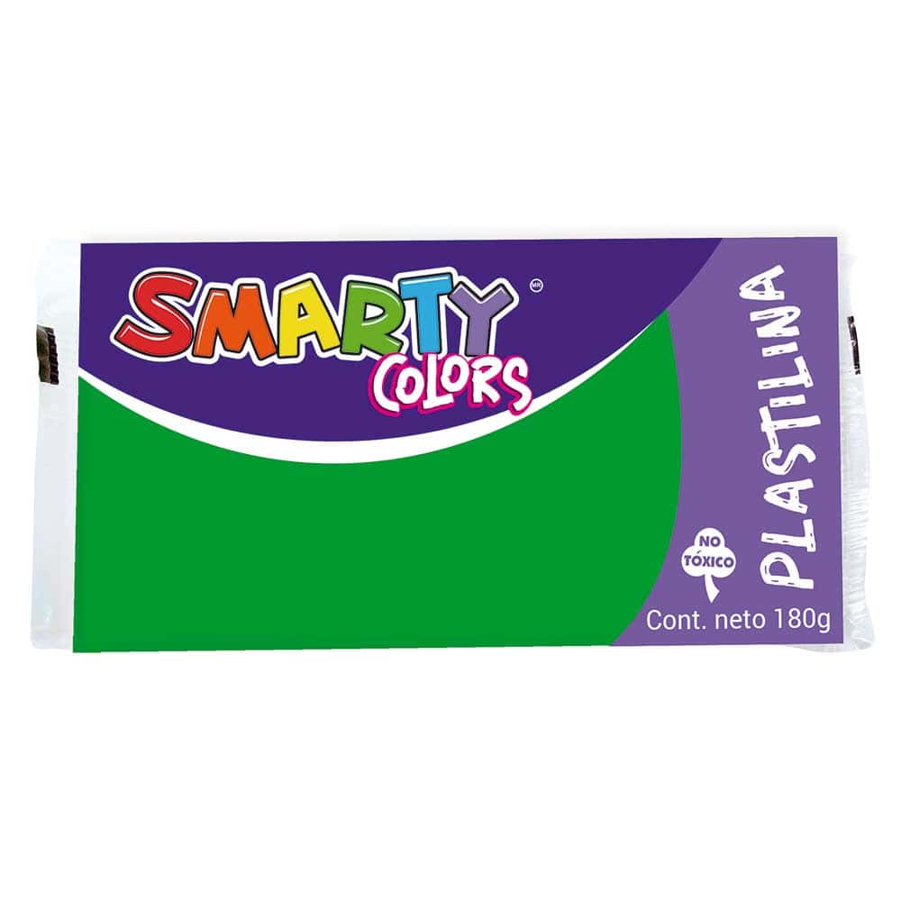 Plastilina Marqueta 180 g Verde Claro Smarty