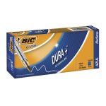 Bolígrafo Punto Mediano Stick Azul Caja con  12 Piezas Bic Dura+
