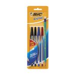 Bolígrafo Punto Mediano Stick Colores Surtidos Blíster con 4 Piezas Dura+ Bic
