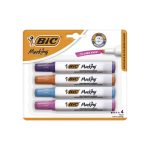 Marcador para Pizarrón Grueso Fashion Blíster con 4 Piezas Bic