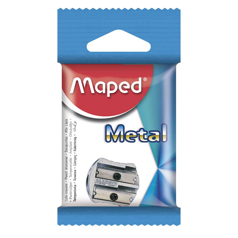 Sacapuntas de Metal Doble Hacha Blíster Maped
