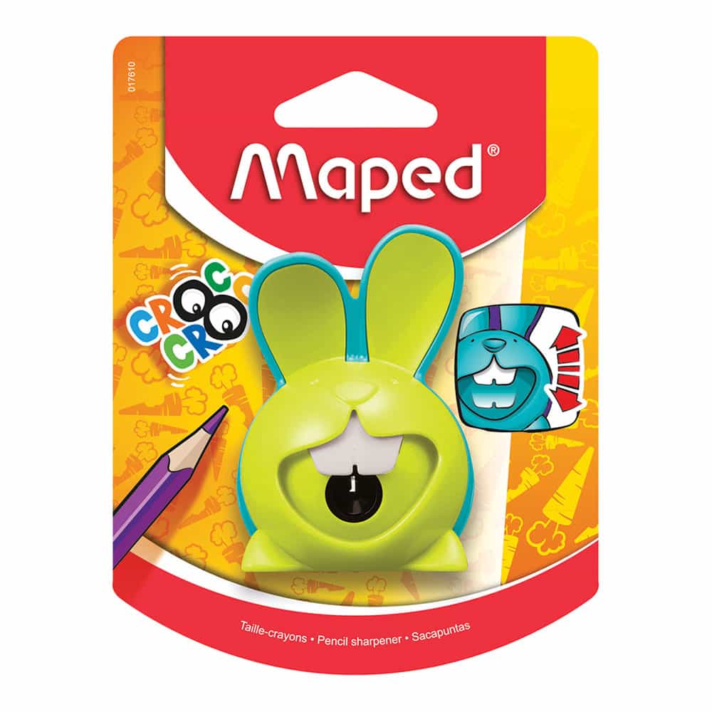 Sacapuntas de Plástico con Depósito Croc Croc Conejo Blíster Maped