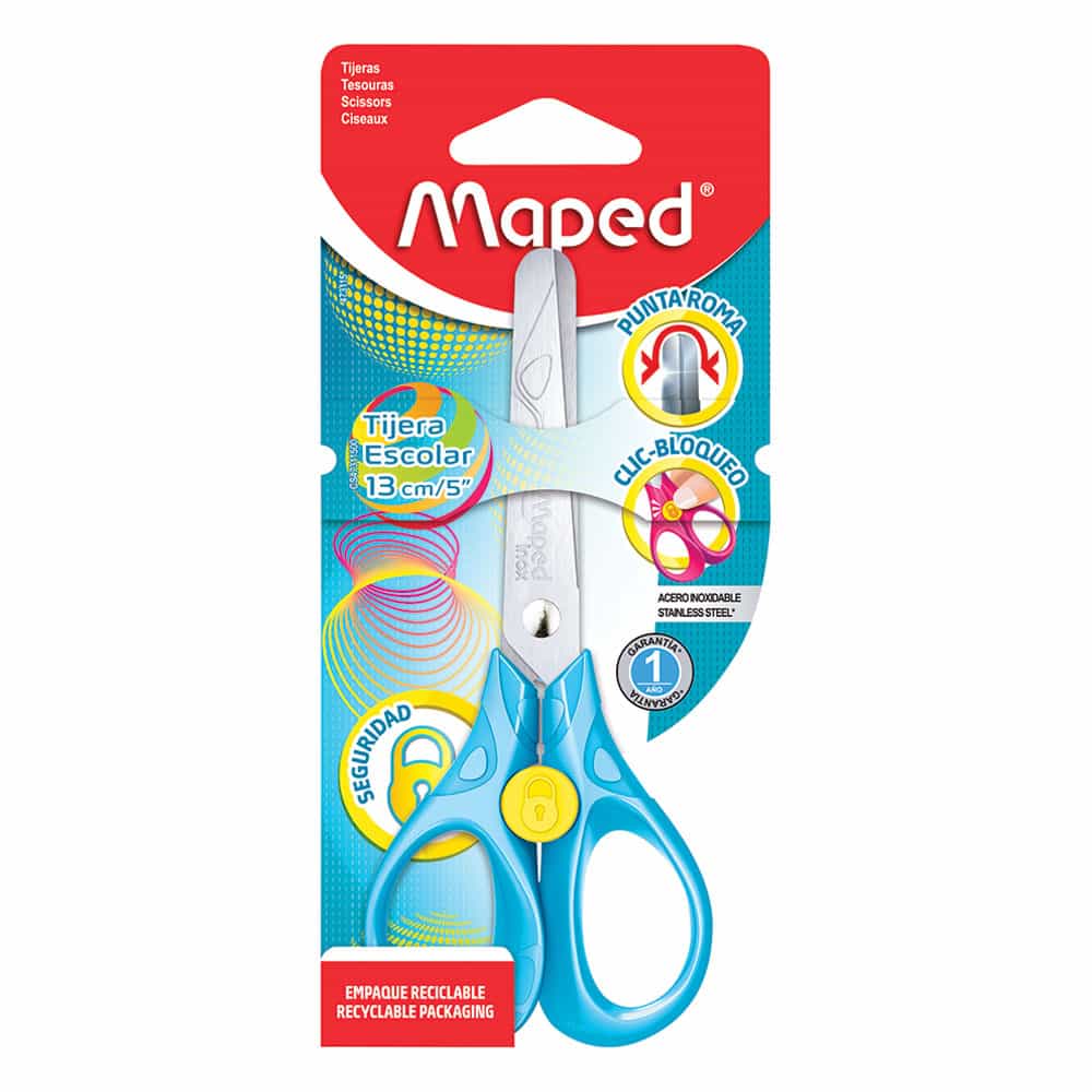 Tijera Escolar Seguridad de 5" Blíster Maped