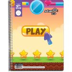 Cuaderno Espiral de 100 Hojas Profesional Cuadro Chico Mix Star Kid 0459