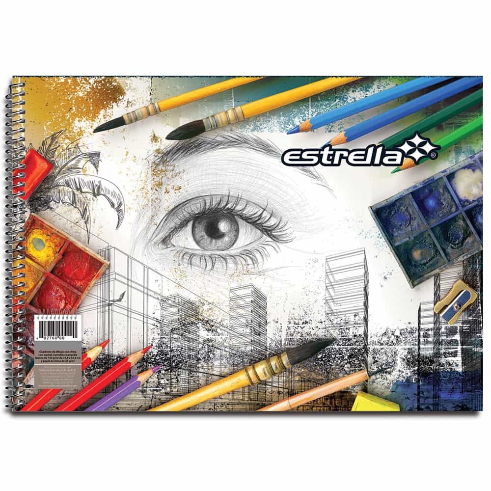 Cuaderno Aguilucho Espiral de 50 Hojas para Dibujo Estrella 629