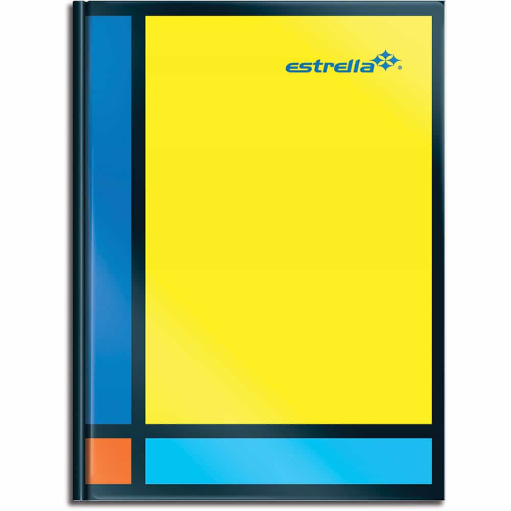 Libreta Escolar de 96 Hojas Tamaño Francés Cuadro Grande Estrella 86