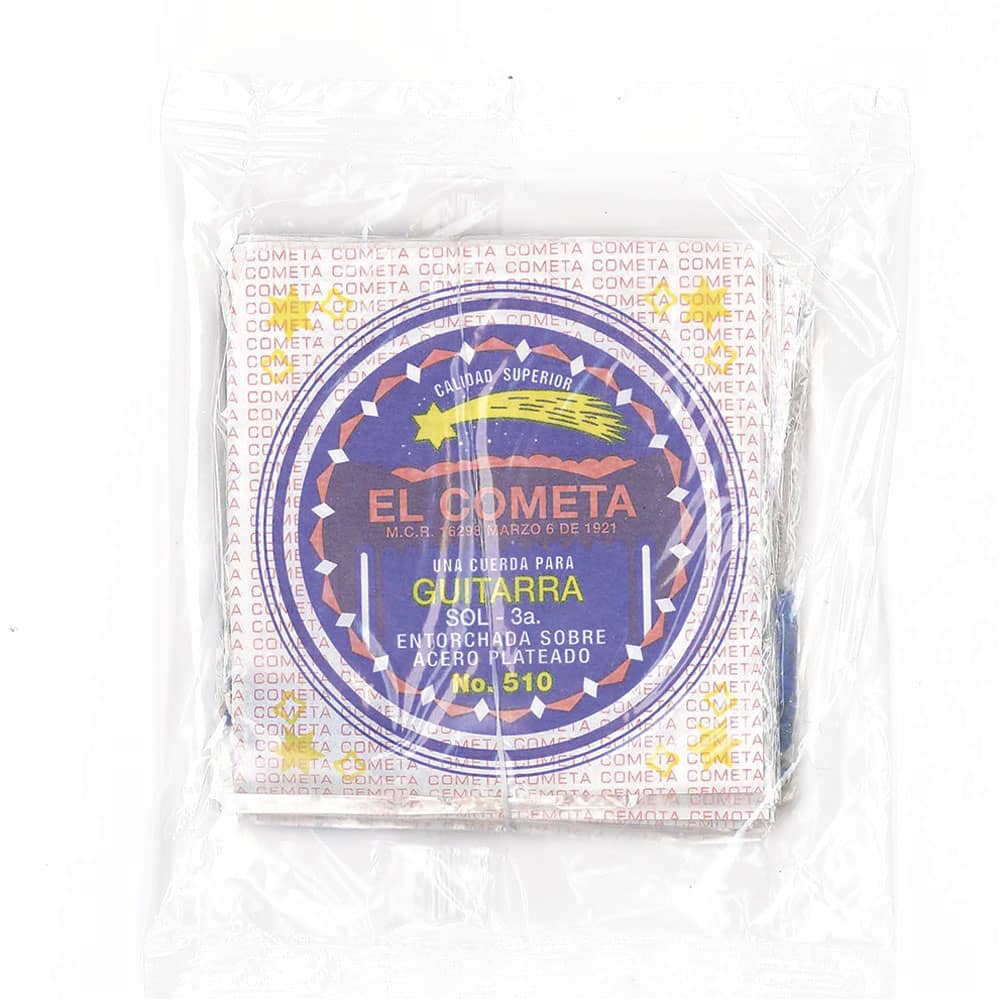 Cuerda para Guitarra con Borla Entorchada Acero 3A con 12 Piezas Cometa