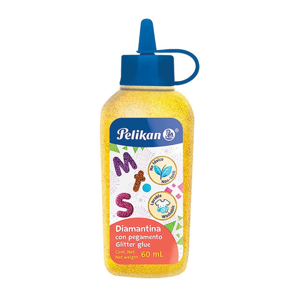 Pegamento Diamantina 60 ml Amarillo Claro Pelikan
