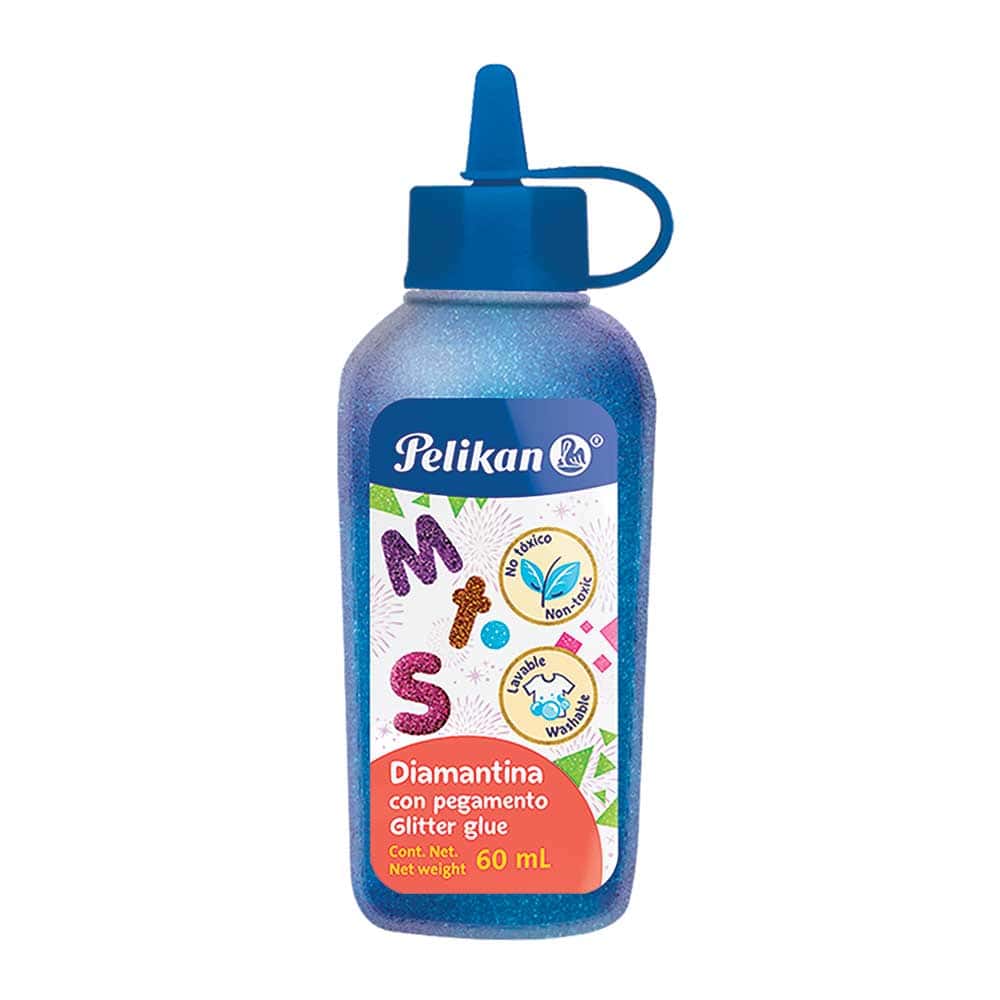 Pegamento Diamantina 60 ml Azul Eléctrico Pelikan