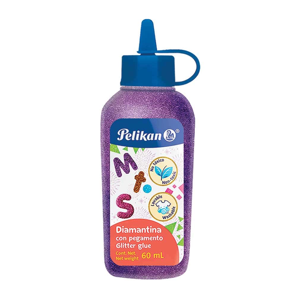 Pegamento Diamantina 60 ml Morado Pelikan