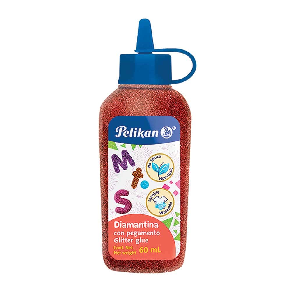 Pegamento Diamantina 60 ml Rojo Pelikan