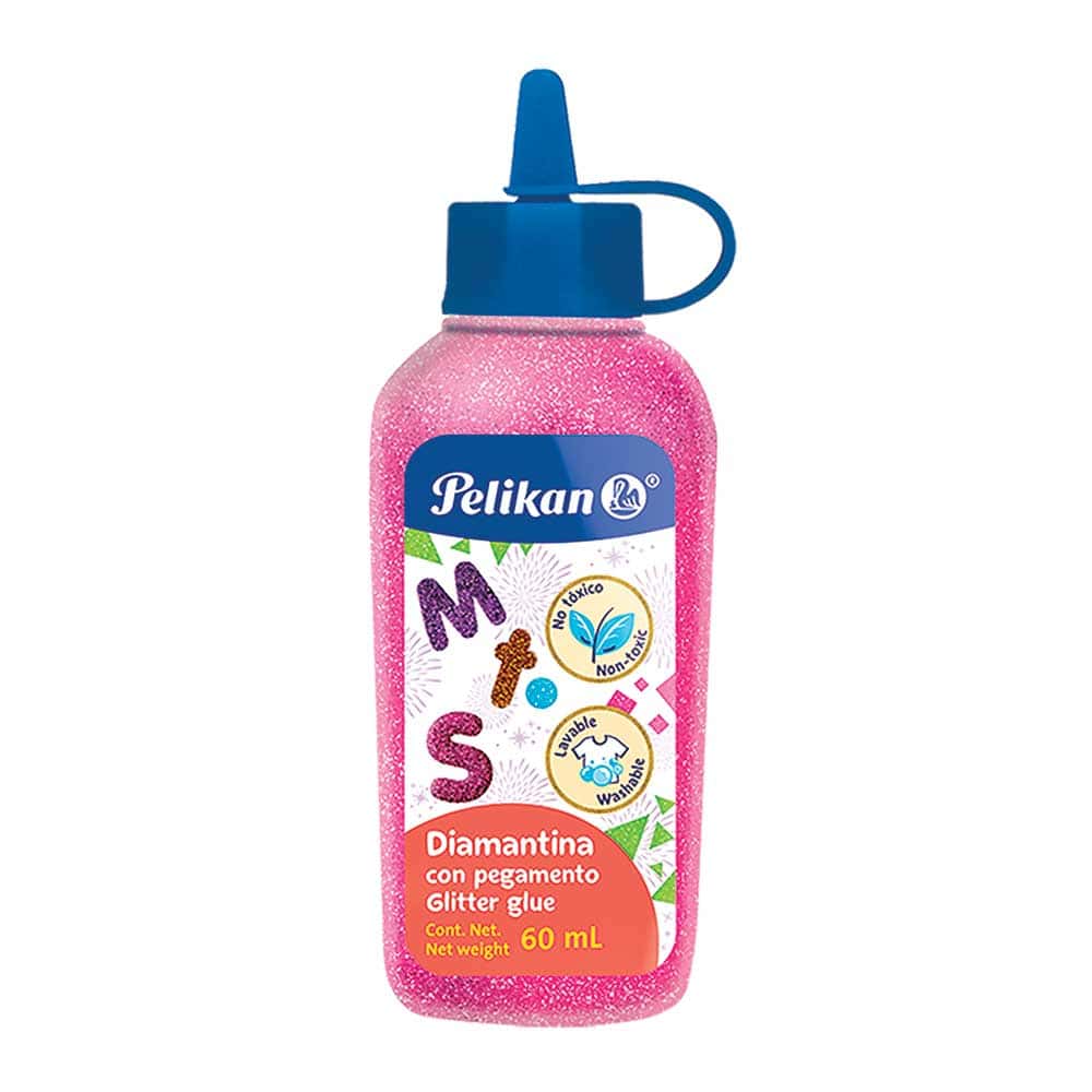 Pegamento Diamantina 60 ml Rosa Mexicano Pelikan