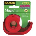 Cinta Adhesiva Mágica 810 de .19 x 16.5 m con Despachador Cool Colors Scotch