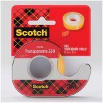 Cinta Adhesiva de Celofán Transparente 550 de .19 x 30 m con Despachador Scotch