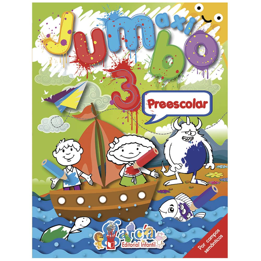 Libro para Iluminar Maxi Jumbo 3 con 192 Páginas Editorial García