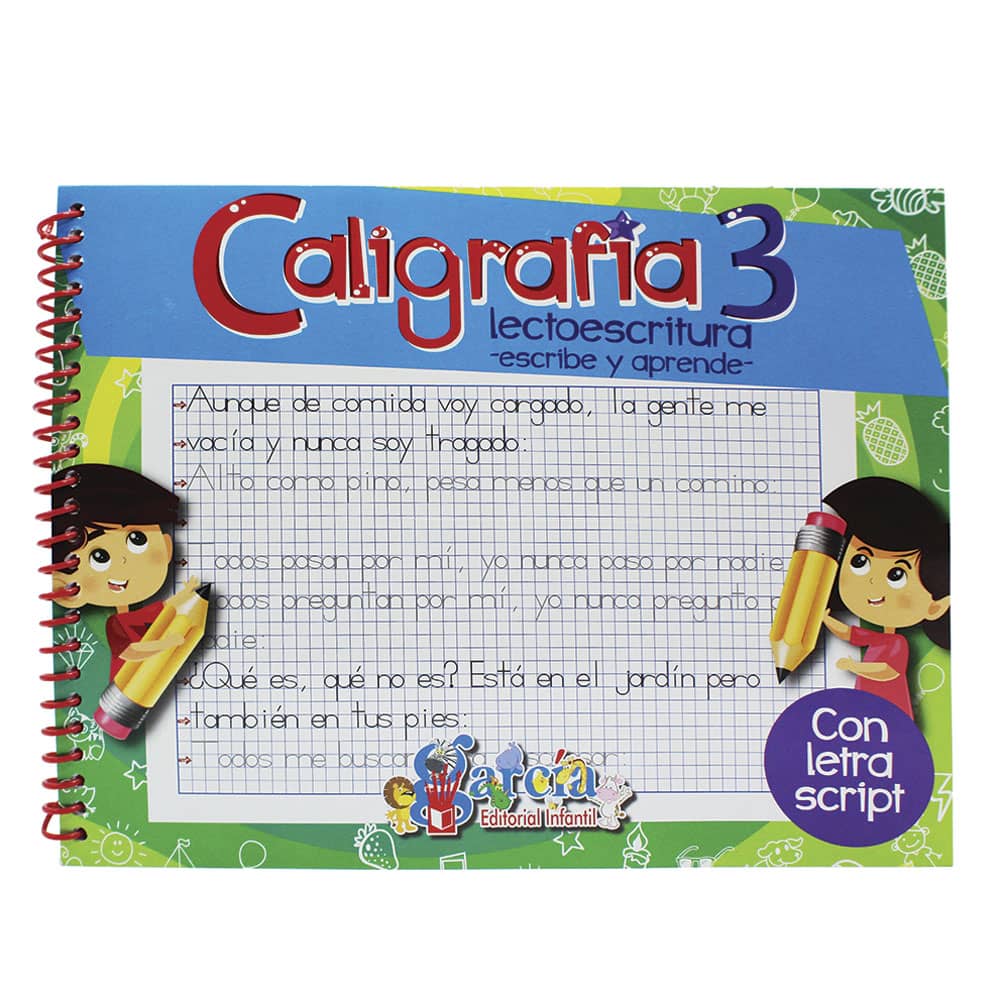 Libro de Ejercicios de Caligrafía 3 Editorial García