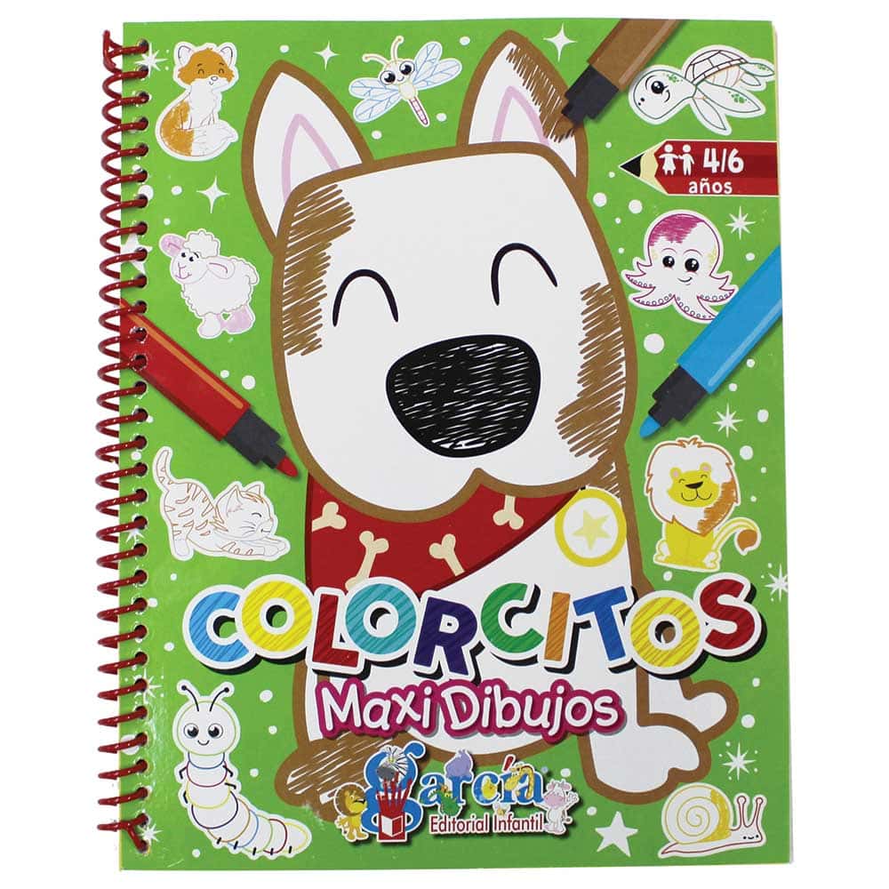 Libro de Colorear Colorcitos Maxidibujos con 112 Páginas Editorial García 1502