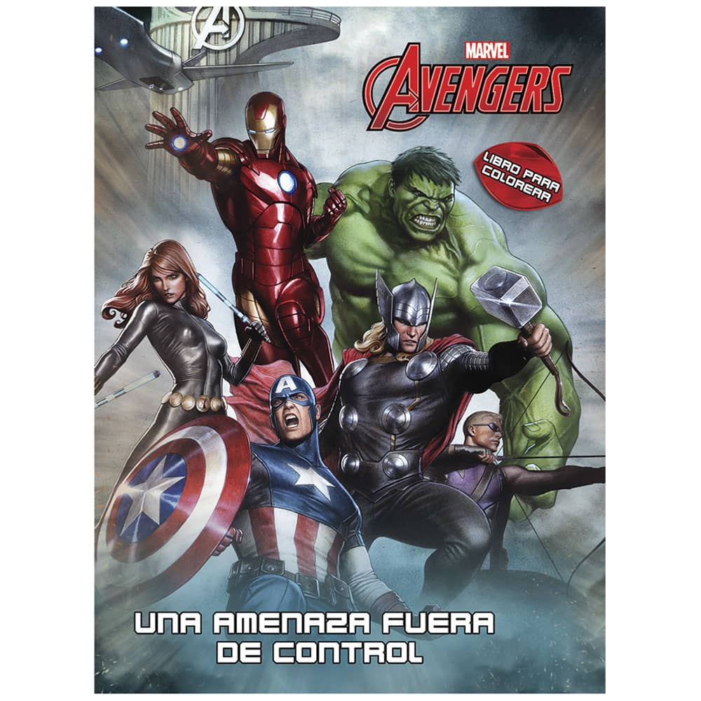 Libro para Iluminar Avengers con 192 Páginas Editorial Great Moments