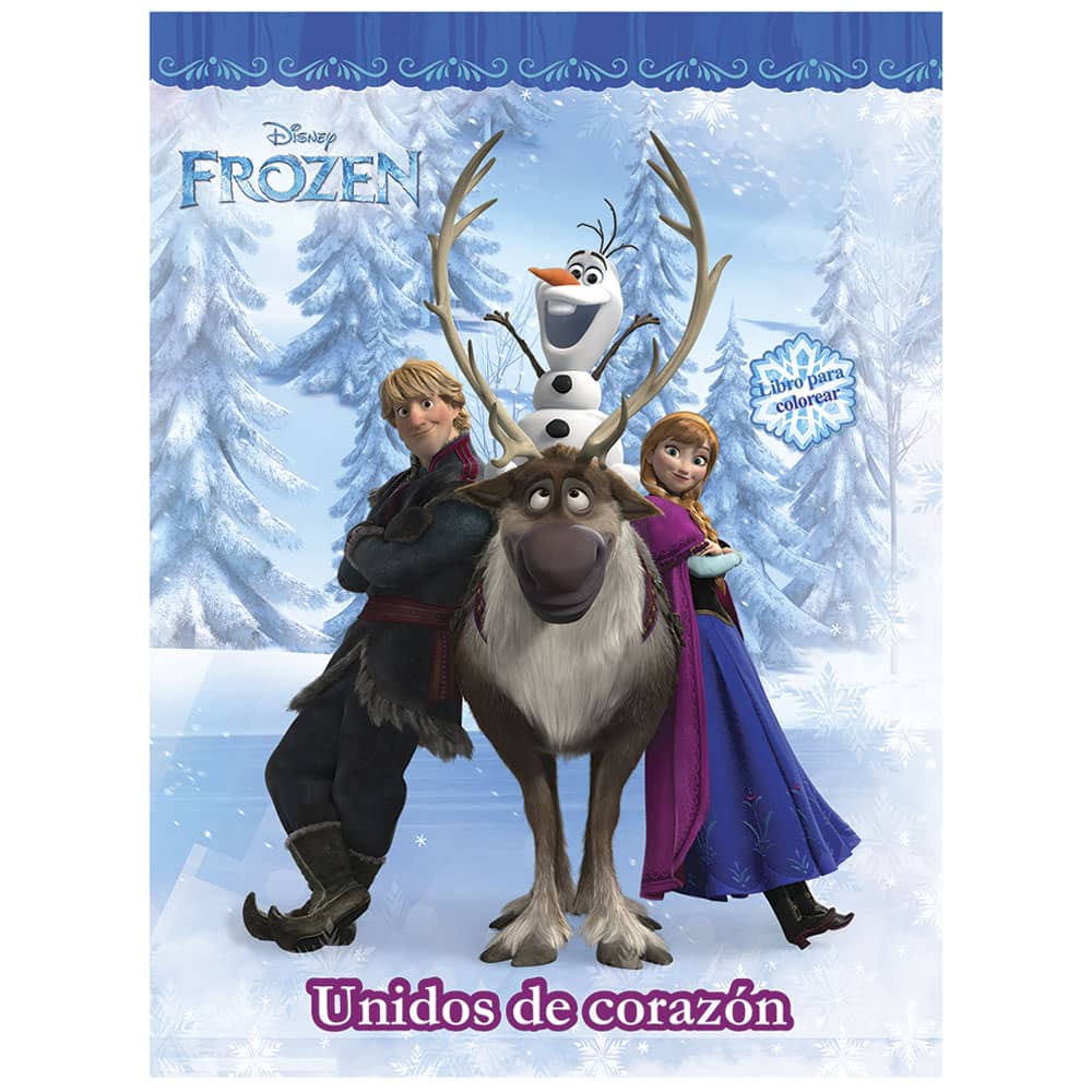 Libro para Iluminar Frozen con 192 Páginas Editorial Great Moments