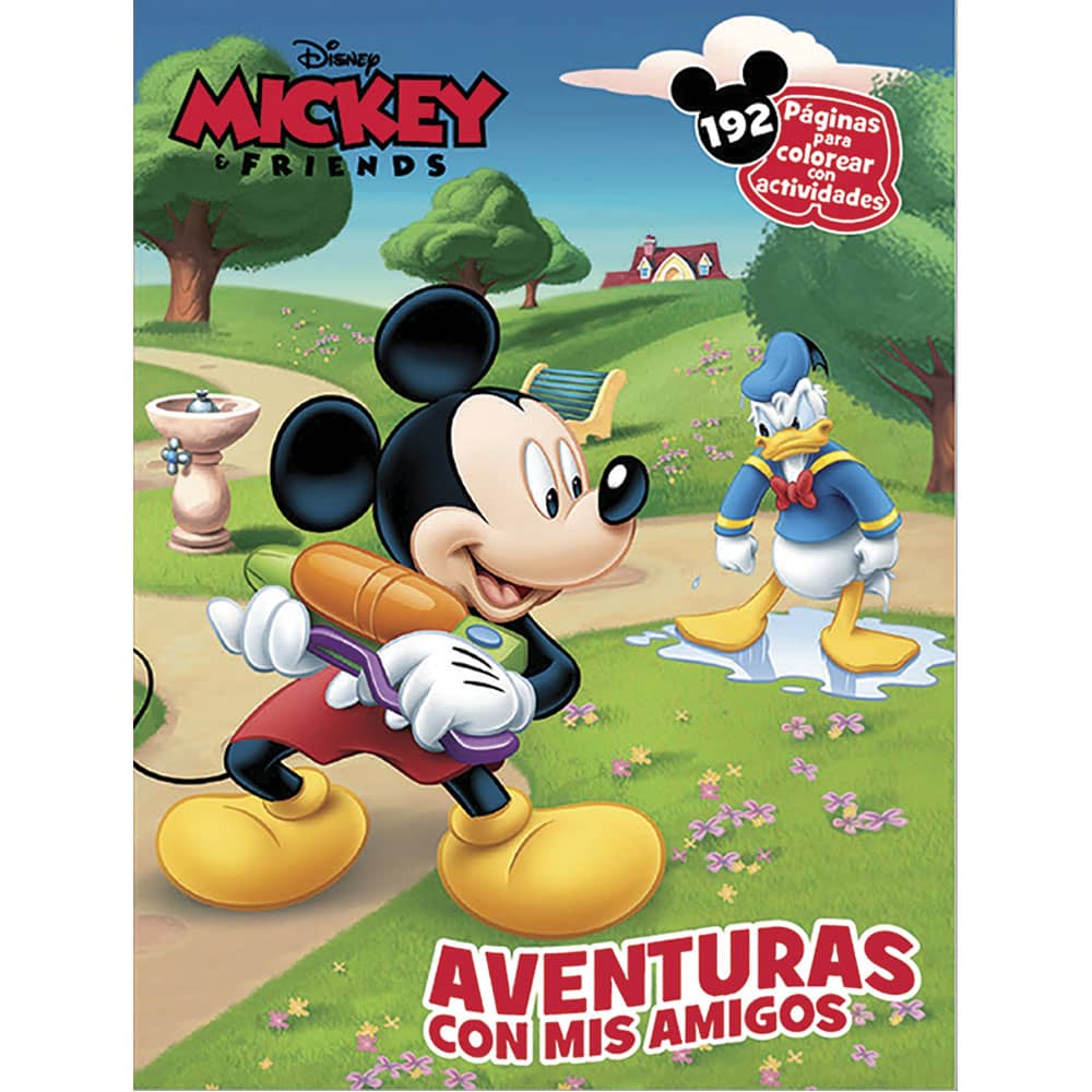Libro para Iluminar Mickey Mouse con 192 Páginas Editorial Great Moments