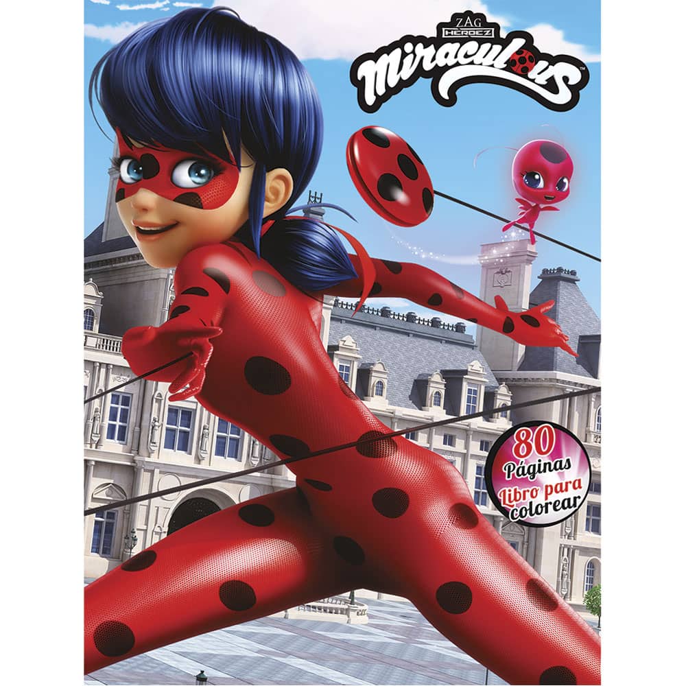 Libro para Iluminar Lady Bug con 80 Paginas Editorial Great Moments