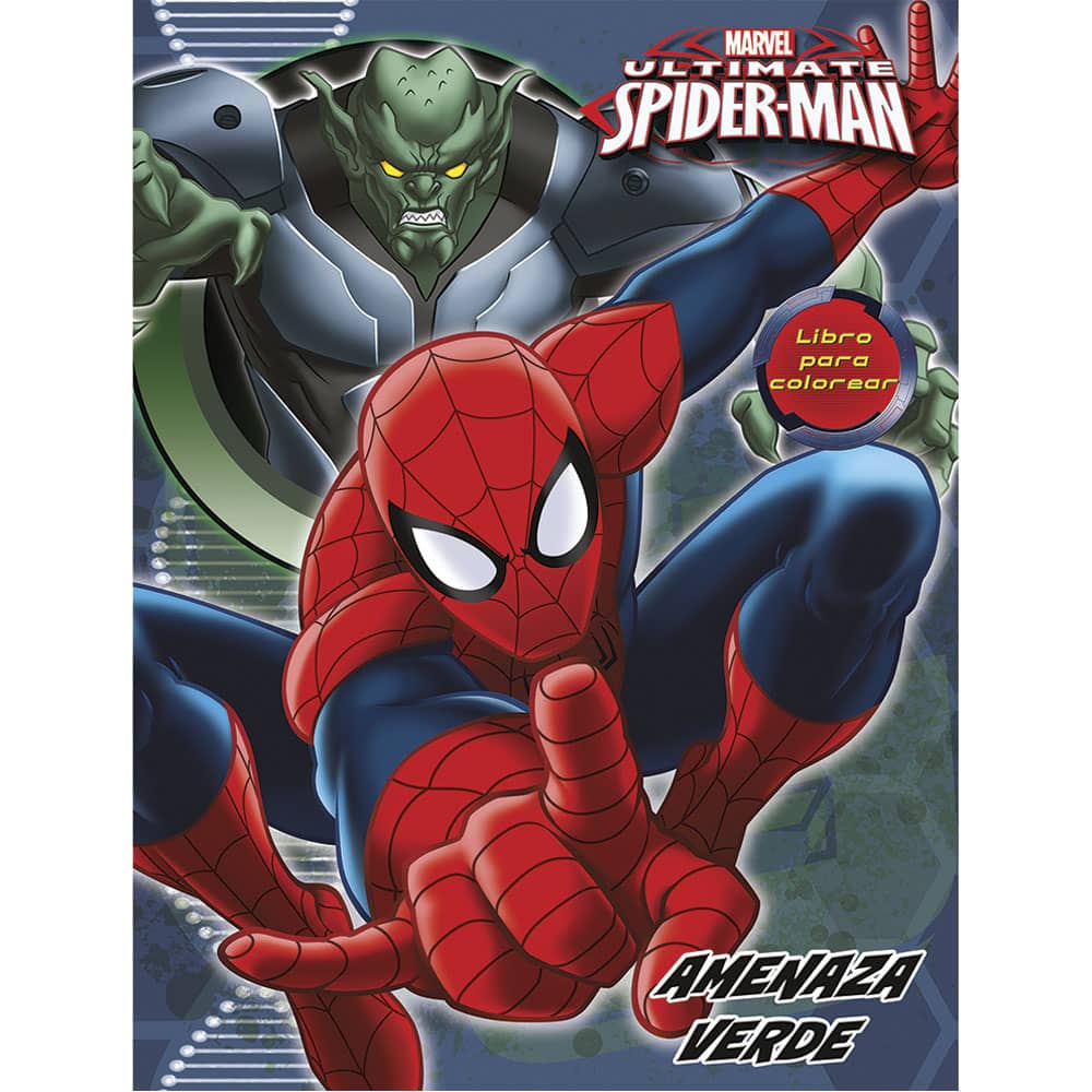 Libro para Iluminar Spiderman con 192 Paginas Editorial Great Moments
