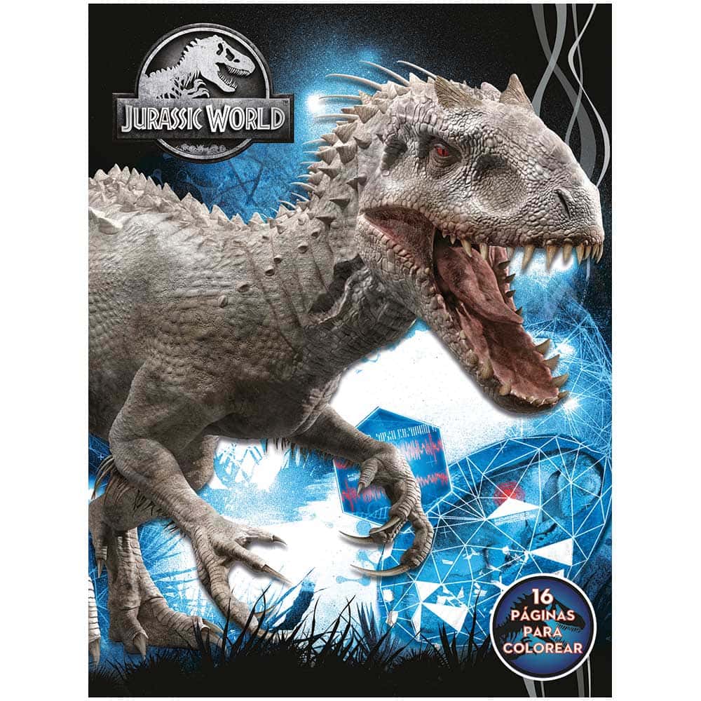 Libro Para Iluminar Jurassic World Con 16 Páginas Editorial Great Moments
