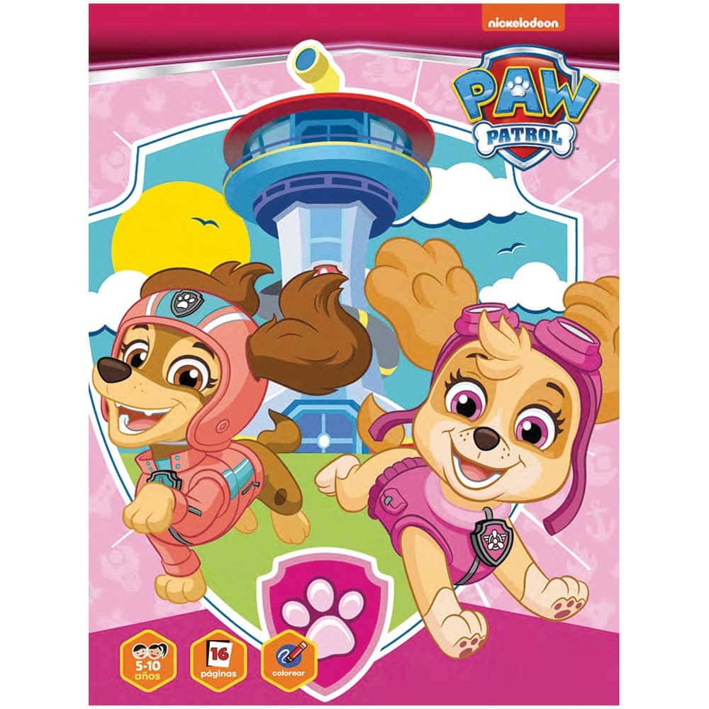 Libro para Iluminar Paw Patrol con 16 Páginas Editorial Great Moments PW0134