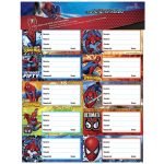 Calcomanía (Sticker) Materias con 20 Piezas Spider-Man Granmark