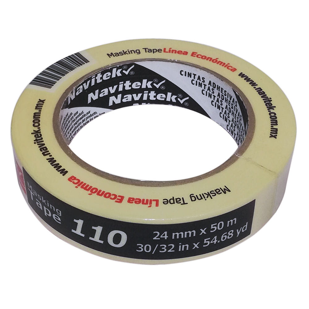Cinta Masking Tape 110 de 24 mm x 50 mts Navitek 811024050