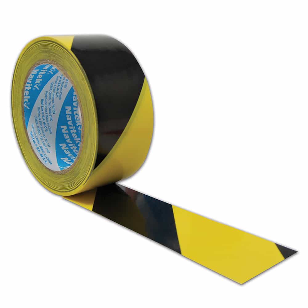 Cinta Delimitadora de Área Amarillo con Negro de 48 mm x 33 m Navitek 875048033