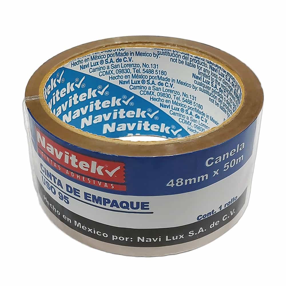 Cinta Adhesiva Canela para Empaque de .48 x 50 m Navilux
