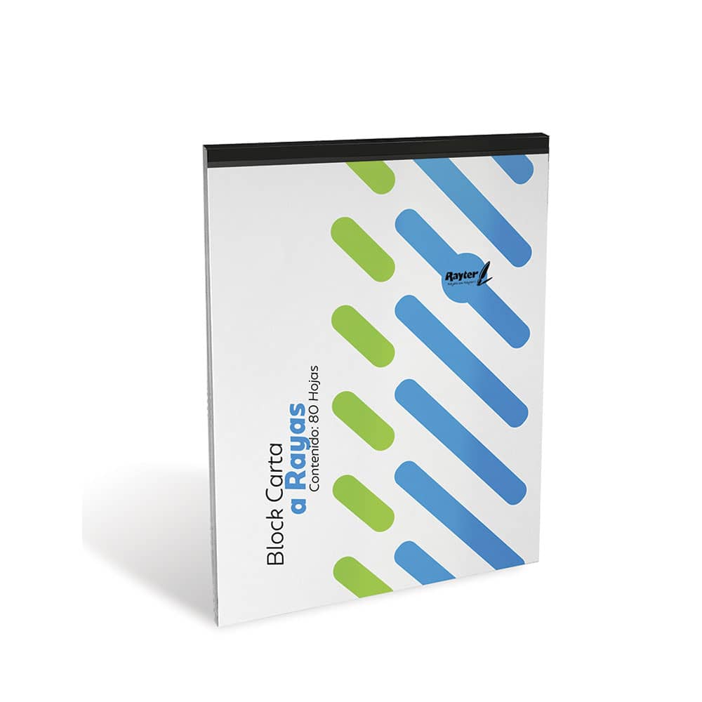 Block Tamaño Carta con 80 Hojas Raya Rayter