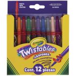 Crayón Escolar Twistable Mini Estuche con 12 Colores Crayola