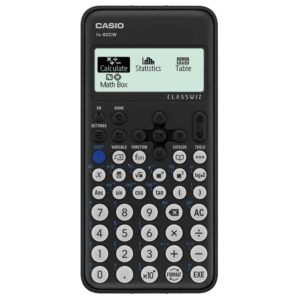 Calculadora Científica de mas de 290 Funciones Negro Casio FX-82CW-W-MT