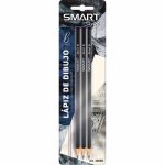 Lápiz para Dibujo B Blíster con 3 Piezas Smart Sketch