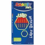 Lápiz Bicolor Hexagonal Jumbo Caja con 10 Piezas Smarty