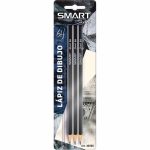 Lápiz para Dibujo 6H Blíster con 3 Piezas Smart Sketch