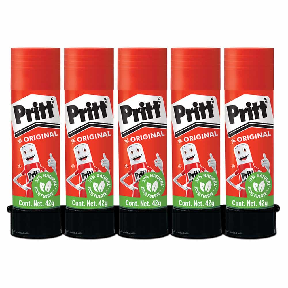 Pegamento Lápiz Adhesivo Tubo con 42 g con 5 Piezas Pritt