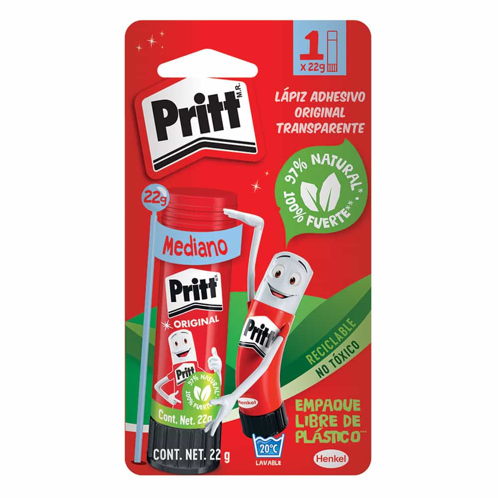 Pegamento Lápiz Adhesivo Tubo con 22 gr  Cajilla Pritt  2780666