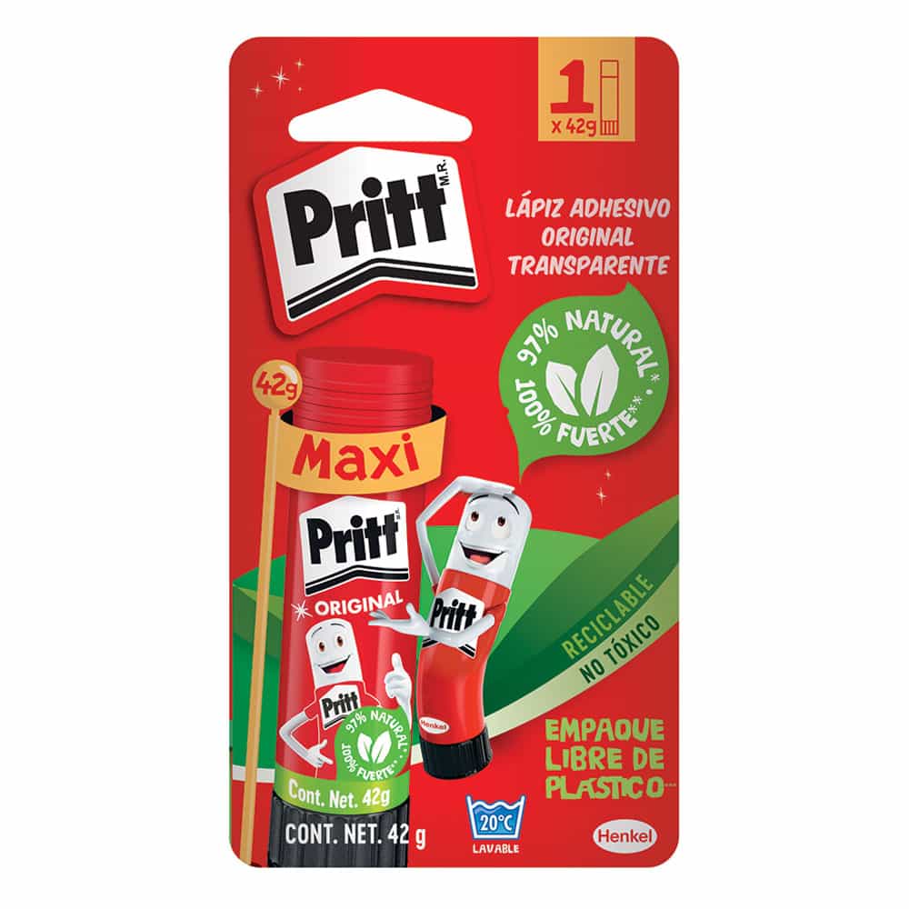 Pegamento Lápiz Adhesivo Tubo con 42 gr  Cajilla Pritt 2780667