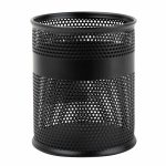 Portalápiz Redondo Mediano de Malla Metálica Negro Nextep NE-158